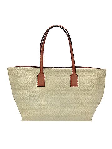 Loewe Ecru Leather Tote Bag (view 1)