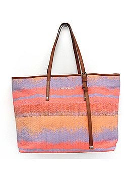 Jimmy Choo Orange Canvas Tote Bag (view 1)
