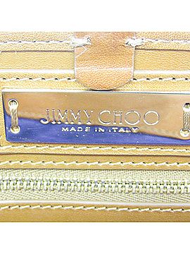 Jimmy Choo Orange Canvas Tote Bag (view 2)
