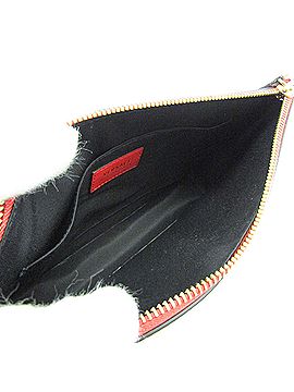 Versace Virtus Red Leather Shoulder Bag (view 2)