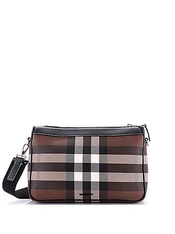 Burberry Rambler Messenger Bag Check E-Canvas (view 1)