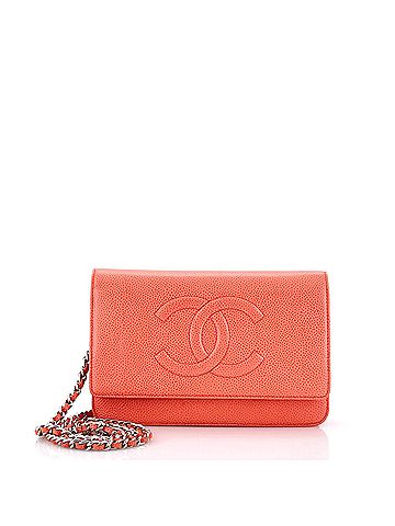 Chanel Timeless Wallet on Chain Caviar (view 1)