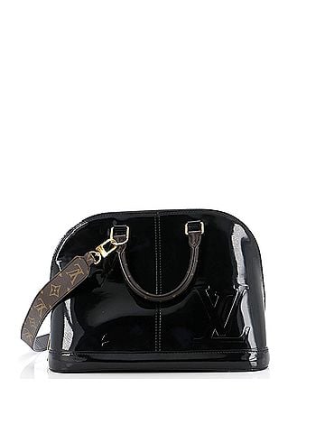 Louis Vuitton Alma Handbag Vernis with Monogram Canvas PM (view 1)