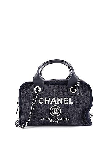 Chanel Deauville Bowling Bag Denim Small (view 1)