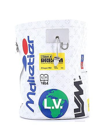 Louis Vuitton Chalk Backpack Limited Edition Logo Story Monogram Canvas (view 1)