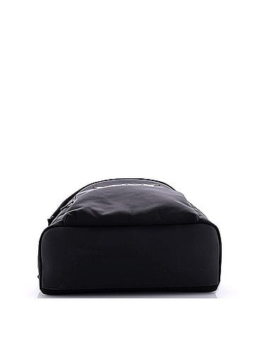 Christian Dior Front Pocket Zip Backpack Embroidered Nylon Medium (view 2)