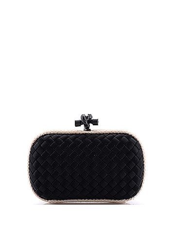 Bottega Veneta Box Knot Clutch Intrecciato Satin Small (view 1)