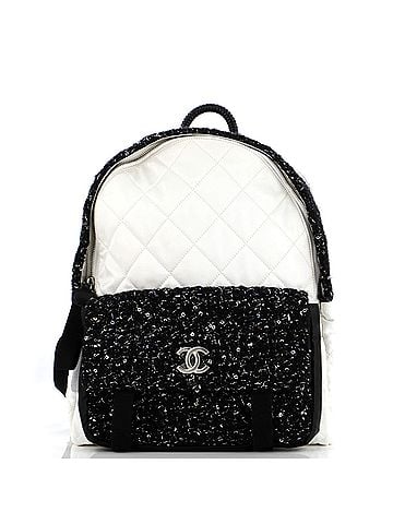 Chanel Astronaut Essentials Backpack Quilted Nylon with Tweed Medium (view 1)