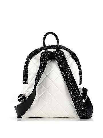 Chanel Astronaut Essentials Backpack Quilted Nylon with Tweed Medium (view 2)