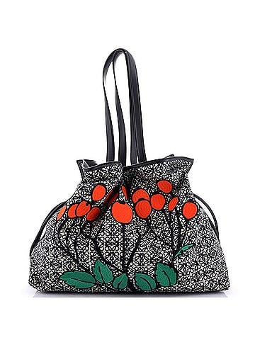 Loewe Flamenco Knot Bag Embroidered Anagram Jacquard XL (view 1)