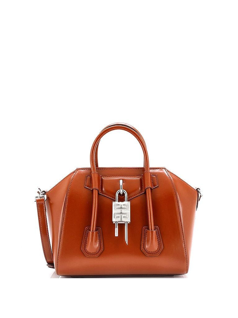 Givenchy 100% Leather Brown Antigona Lock Bag Leather Mini One size - photo 1