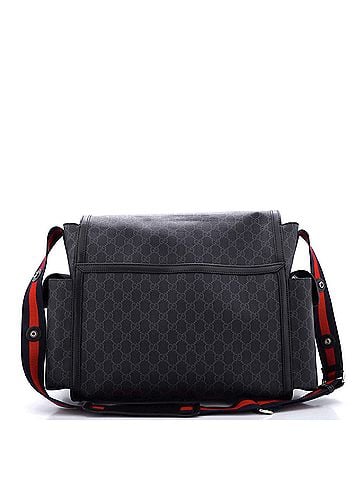 Gucci Web Strap Diaper Bag GG Coated Canvas Small (view 2)