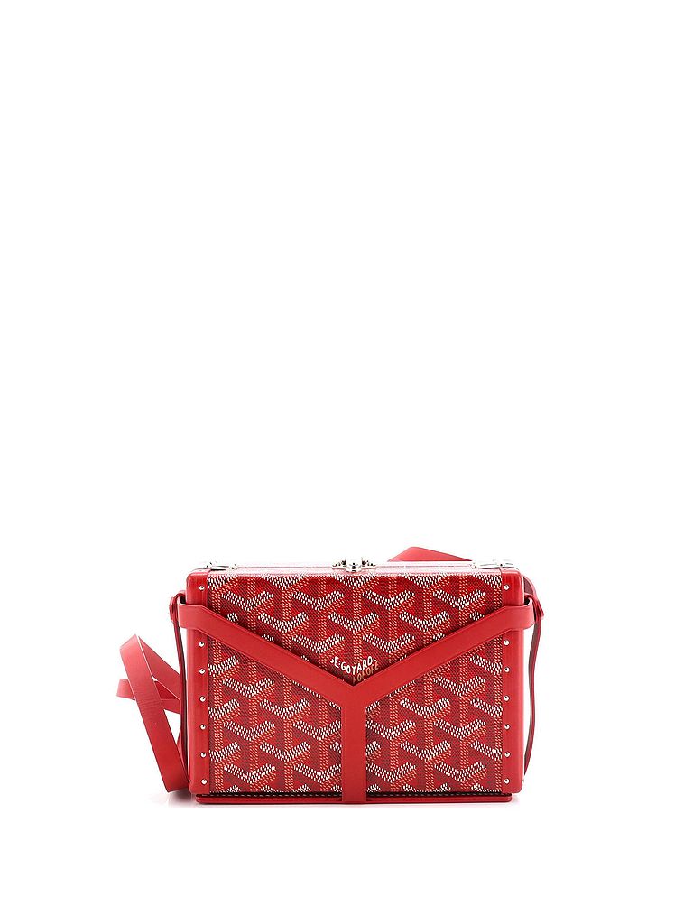 Goyard 100% Coatead Canvas Red Minaudiere Bag Coated Canvas One size - photo 1