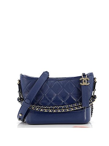Chanel Gabrielle Hobo Quilted Goatskin and Patent Small (view 1)