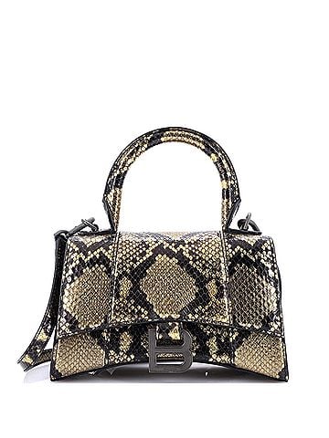 Balenciaga Hourglass Top Handle Bag Python Embossed Leather XS (view 1)