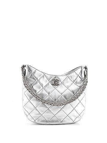 Chanel Wide Chain CC Turnlock Hobo Quilted Lambskin Small (view 1)