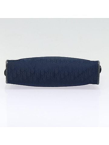 Dior Trotter Navy Canvas Clutch Bag (view 2)