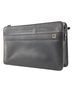 Dunhill 100% Leather Solid Black Black Leather Clutch Bag One size - photo 1
