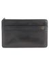 Dunhill 100% Leather Solid Black Black Leather Clutch Bag One size - photo 3