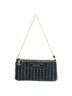 Anya Hindmarch 100% Leather Solid Blue Navy Leather Clutch Bag One size - photo 1