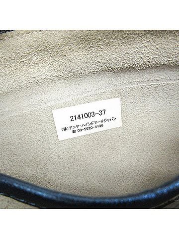Anya Hindmarch Navy Leather Clutch Bag (view 2)