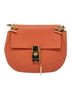 Chloé 100% Leather Solid Orange Drew Orange Leather Shoulder Bag One size - photo 1