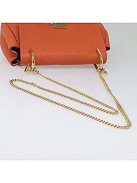 Chloé Drew Orange Leather Shoulder Bag (view 2)