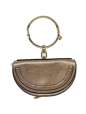 Chloé Nile Gold Leather Shoulder Bag (view 1)