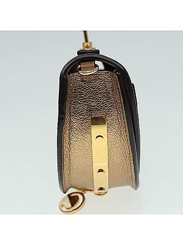 Chloé Nile Gold Leather Shoulder Bag (view 2)