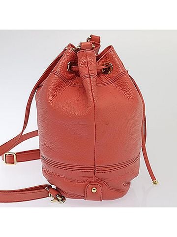 Burberry Blue Label Pink Leather Backpack Bag (view 2)