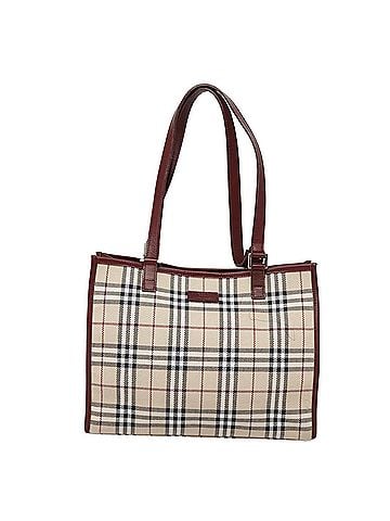 Burberry Nova Check Beige Canvas Tote Bag (view 1)