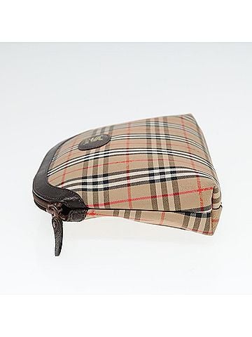 Burberry Nova Check Beige Canvas Clutch Bag (view 2)