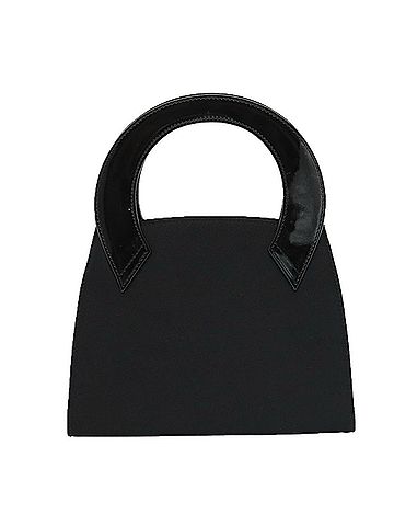 Salvatore Ferragamo Black Silk Handbag (view 1)