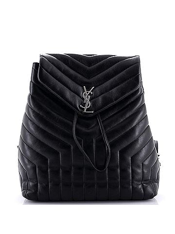 Saint Laurent LouLou Backpack Matelasse Chevron Leather Medium (view 1)