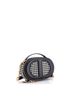 Christian Dior Black White CD Signature Oval Camera Bag Houndstooth Canvas and Leather One size - photo 3