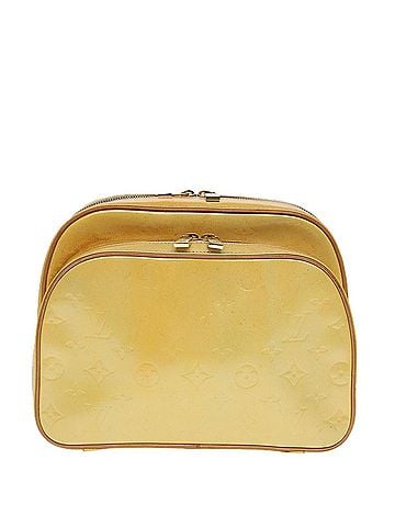 Louis Vuitton Marly Yellow Patent Leather Backpack Bag (view 1)