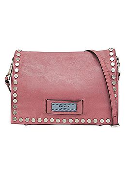 Prada Etiquette Pink Leather Shoulder Bag (view 1)