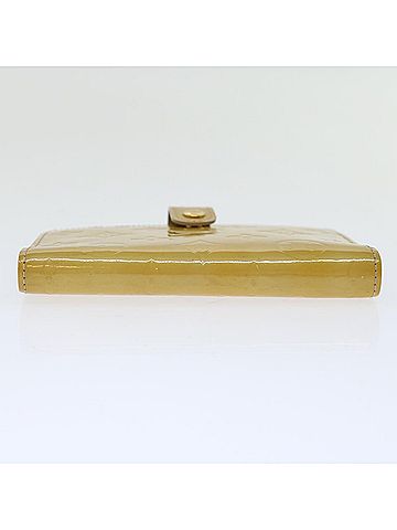 Louis Vuitton 100% Patent Leather Tan Agenda Pm Beige Patent Leather Wallet One size