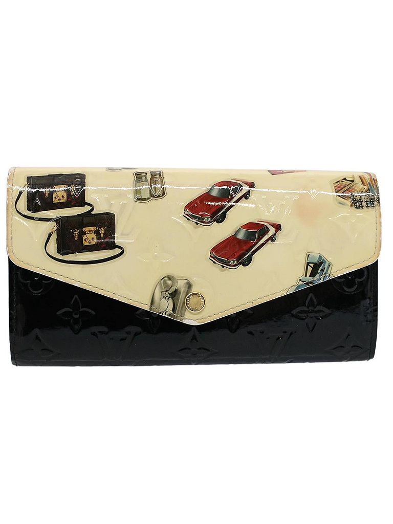 Louis Vuitton 100% Patent Leather Solid White Sarah White Patent Leather Wallet One size - photo 1