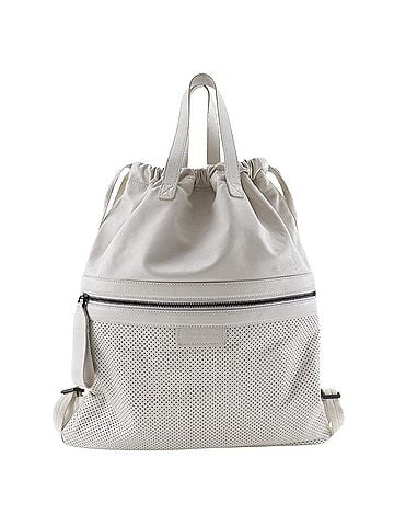 Bottega Veneta Beige Leather Backpack Bag (view 1)