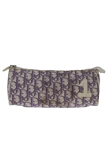 Dior Trotter Purple Canvas Clutch Bag (view 1)