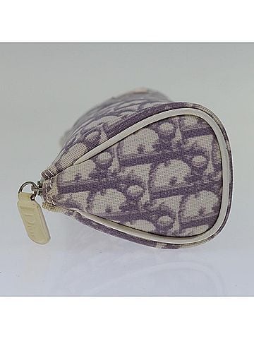 Dior Trotter Purple Canvas Clutch Bag (view 2)