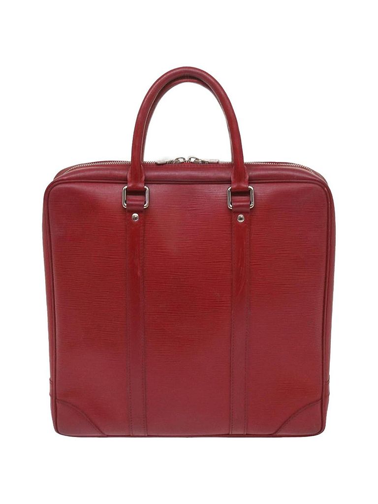 Louis Vuitton 100% Leather Solid Red Vivienne Red Leather Briefcase Bag One size - photo 1