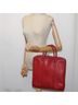 Louis Vuitton 100% Leather Solid Red Vivienne Red Leather Briefcase Bag One size - photo 6
