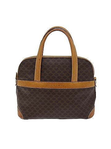 Céline Macadam Brown Canvas Handbag (view 1)