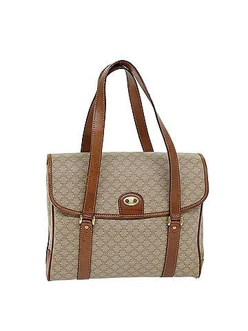 Céline Macadam Beige Canvas Shoulder Bag (view 1)