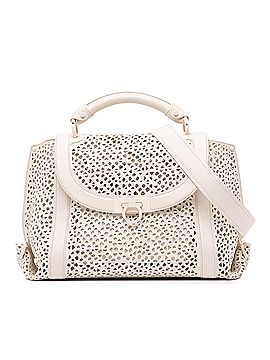 Salvatore Ferragamo Leather Laser Cut Gancini Sofia (view 1)