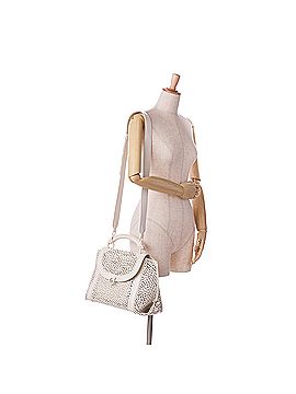 Salvatore Ferragamo Leather Laser Cut Gancini Sofia (view 2)