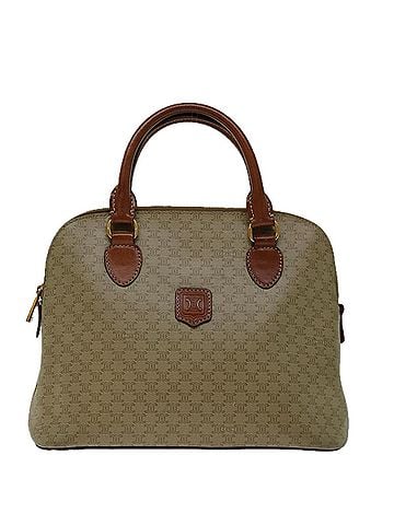 Céline Macadam Beige Canvas Handbag (view 1)
