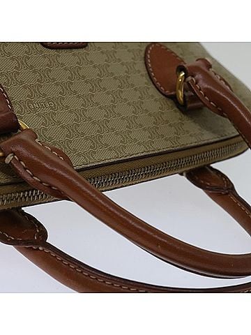 Céline Macadam Beige Canvas Handbag (view 2)